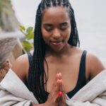 woman in meditative prayer